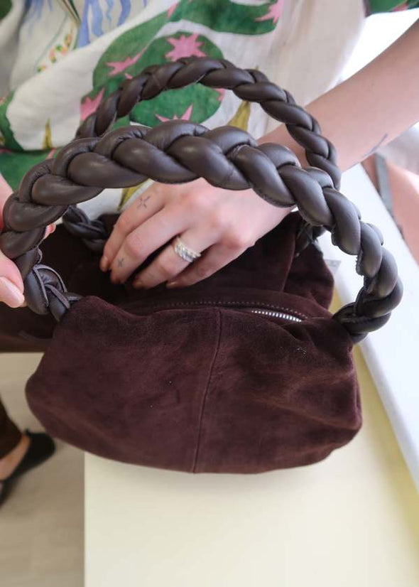 Aninon Suede Leather Handbag