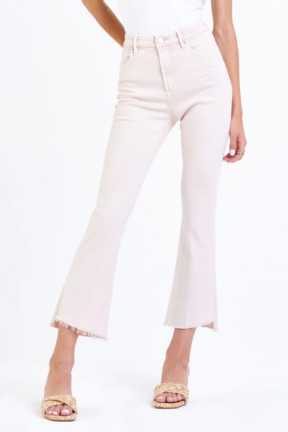Jeanne Super High Rise Cropped Flare Jeans