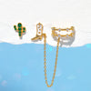 Rodeo Queen Studs + Ear Cuff