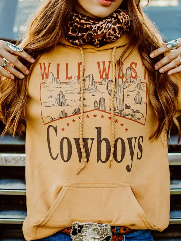 Wild West Cowboys Western Hoodie