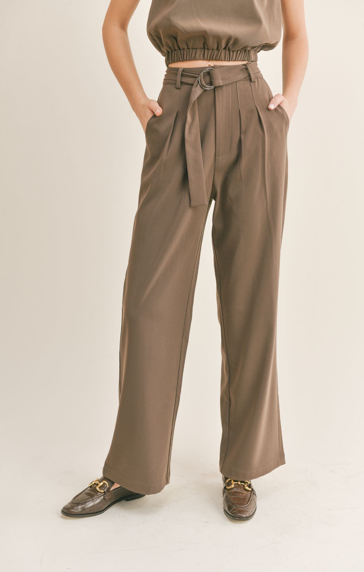 Winona Belted Trousers –