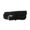 Classic Braided Equestrian Buckle Leather Belt