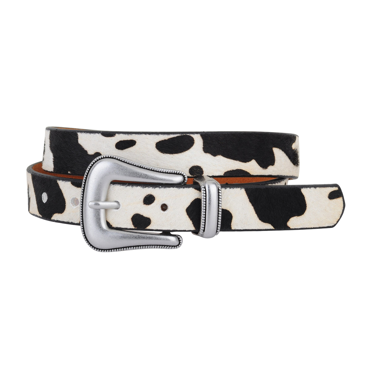The Black Cow Print Belt – Punchy Vaquera