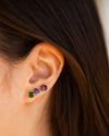 Raw Stone Stud Earrings
