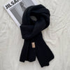 Solid Color Knitted Woolen Scarf