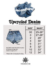 Upcycled Vintage Frayed Denim Shorts
