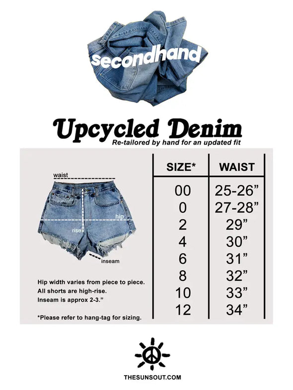 Upcycled Vintage Denim Shorts